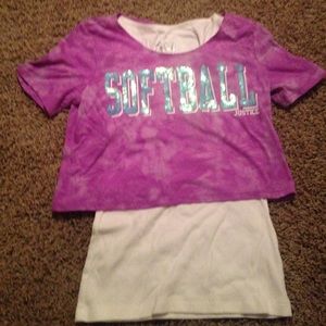 Softball justice shirt new without tags